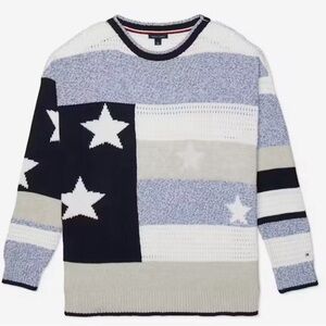 Tommy Hilfiger women’s Adaptive Stars and Stripes sweater size small
